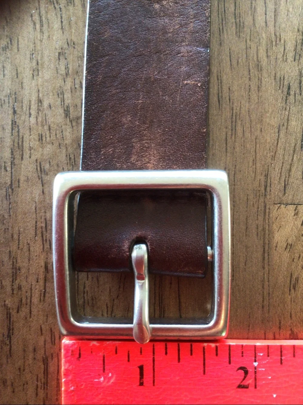 Brown Floral Embossed genuine Leather Waist Belt - Sz L/XL 40 inches